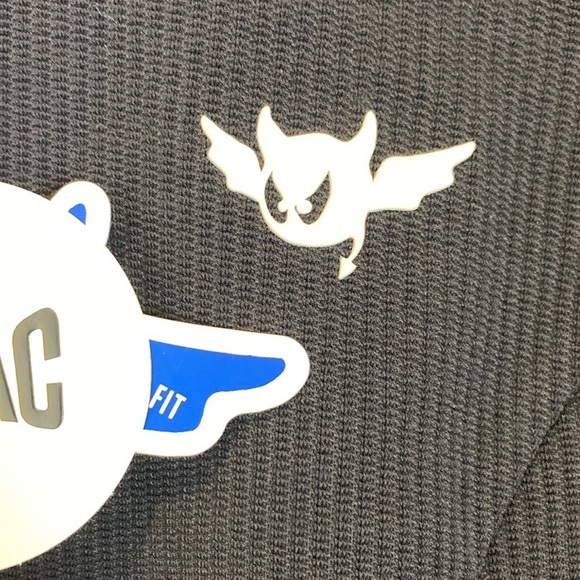 WAAC Win At All Costs! NWT Golf Soft Shell 1/2 Zip Dress M Black White Deadstock - Picture 11 of 16